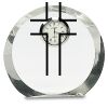 [CRY169] 4.5" Round Crystal Clock Thumbnail