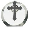 [CRY169] 4.5" Round Crystal Clock Thumbnail