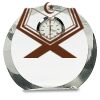 [CRY169] 4.5" Round Crystal Clock Thumbnail