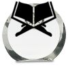 [CRY169] 4.5" Round Crystal Clock Thumbnail