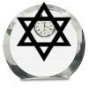 [CRY169] 4.5" Round Crystal Clock Thumbnail