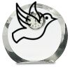 [CRY169] 4.5" Round Crystal Clock Thumbnail