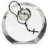 [CRY169] 4.5" Round Crystal Clock Thumbnail