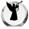 [CRY169] 4.5" Round Crystal Clock Thumbnail