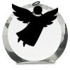 [CRY169] 4.5" Round Crystal Clock Thumbnail