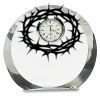 [CRY169] 4.5" Round Crystal Clock Thumbnail