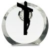 [CRY169] 4.5" Round Crystal Clock Thumbnail