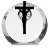 [CRY169] 4.5" Round Crystal Clock Thumbnail