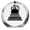 [CRY169] 4.5" Round Crystal Clock Thumbnail