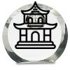 [CRY169] 4.5" Round Crystal Clock Thumbnail