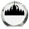 [CRY169] 4.5" Round Crystal Clock Thumbnail