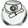 [CRY169] 4.5" Round Crystal Clock Thumbnail