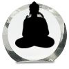 [CRY169] 4.5" Round Crystal Clock Thumbnail