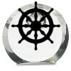 [CRY169] 4.5" Round Crystal Clock Thumbnail