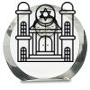 [CRY169] 4.5" Round Crystal Clock Thumbnail
