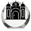 [CRY169] 4.5" Round Crystal Clock Thumbnail