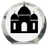 [CRY169] 4.5" Round Crystal Clock Thumbnail