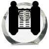 [CRY169] 4.5" Round Crystal Clock Thumbnail