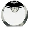 [CRY169] 4.5" Round Crystal Clock Thumbnail