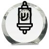 [CRY169] 4.5" Round Crystal Clock Thumbnail
