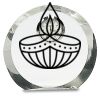 [CRY169] 4.5" Round Crystal Clock Thumbnail