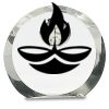[CRY169] 4.5" Round Crystal Clock Thumbnail