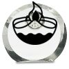 [CRY169] 4.5" Round Crystal Clock Thumbnail