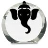 [CRY169] 4.5" Round Crystal Clock Thumbnail