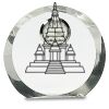 [CRY169] 4.5" Round Crystal Clock Thumbnail