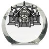 [CRY169] 4.5" Round Crystal Clock Thumbnail