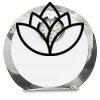 [CRY169] 4.5" Round Crystal Clock Thumbnail