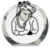 [CRY169] 4.5" Round Crystal Clock Thumbnail