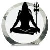 [CRY169] 4.5" Round Crystal Clock Thumbnail