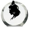 [CRY169] 4.5" Round Crystal Clock Thumbnail