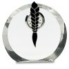 [CRY169] 4.5" Round Crystal Clock Thumbnail