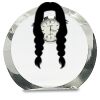 [CRY169] 4.5" Round Crystal Clock Thumbnail