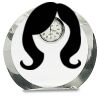 [CRY169] 4.5" Round Crystal Clock Thumbnail