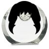 [CRY169] 4.5" Round Crystal Clock Thumbnail
