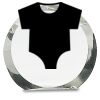 [CRY169] 4.5" Round Crystal Clock Thumbnail