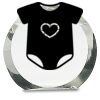 [CRY169] 4.5" Round Crystal Clock Thumbnail