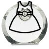 [CRY169] 4.5" Round Crystal Clock Thumbnail