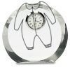 [CRY169] 4.5" Round Crystal Clock Thumbnail