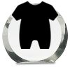 [CRY169] 4.5" Round Crystal Clock Thumbnail