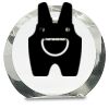 [CRY169] 4.5" Round Crystal Clock Thumbnail