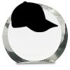 [CRY169] 4.5" Round Crystal Clock Thumbnail