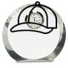 [CRY169] 4.5" Round Crystal Clock Thumbnail