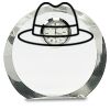 [CRY169] 4.5" Round Crystal Clock Thumbnail