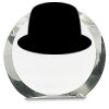 [CRY169] 4.5" Round Crystal Clock Thumbnail