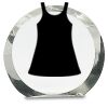 [CRY169] 4.5" Round Crystal Clock Thumbnail