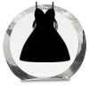 [CRY169] 4.5" Round Crystal Clock Thumbnail